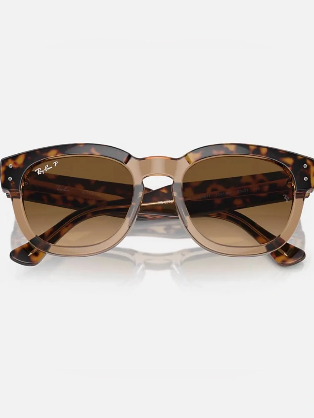 Ray-Ban Mega Hawkeye Tortoise Frame with Brown Gradient Lenses